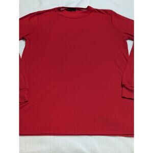 Patagonia Womens Red‎ Capilene Silkweight Base Layer Long Sleeve Shirt Sz Large
